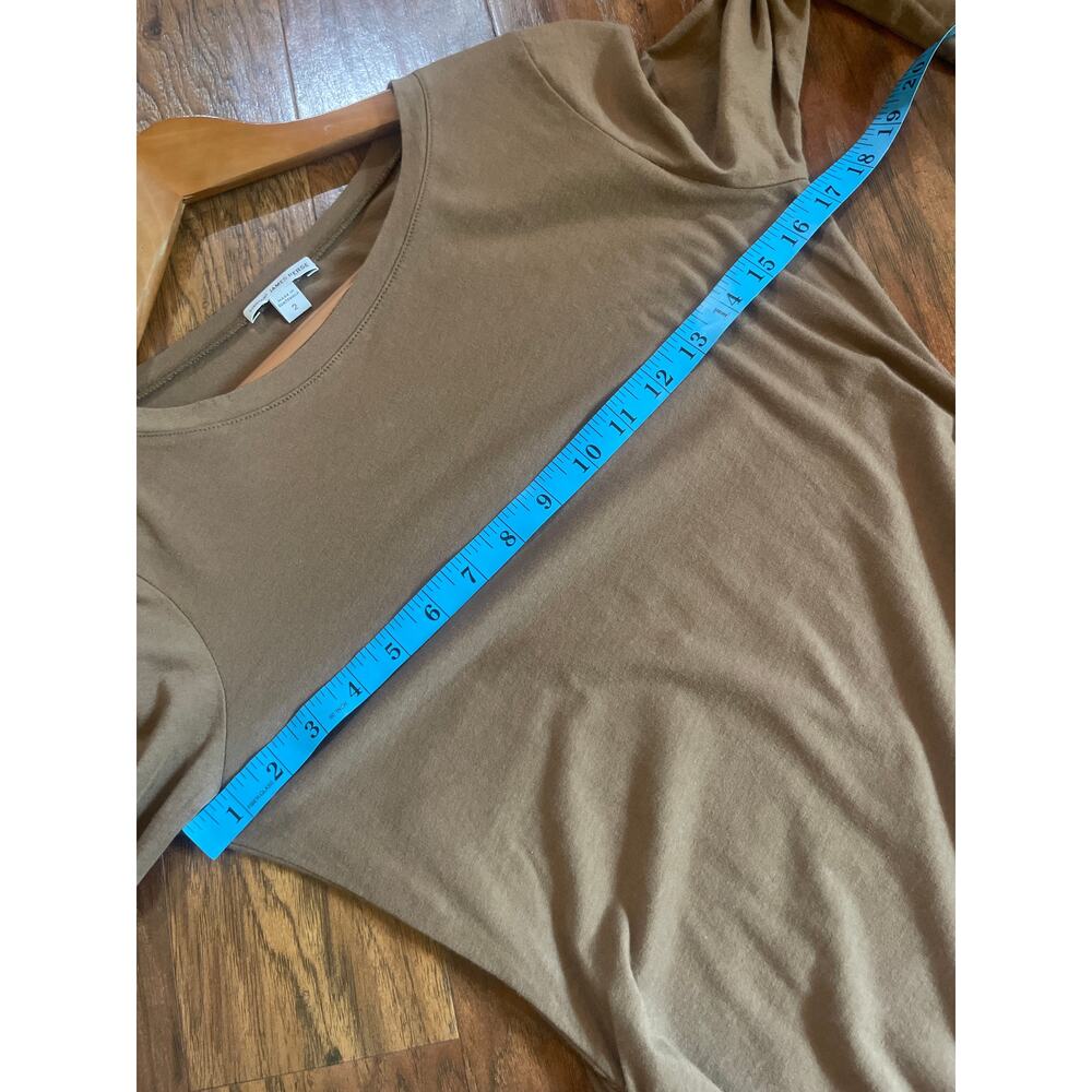 JAMES PERSE Long Sleeve Ruched Jersey Knit Midi Dress Size Medium M 2 MINIMALIST - Picture 6 of 7